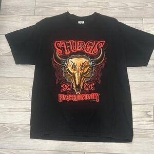 Sturgis 2006 Black Hills Rally Mens Large (M) Delta Black Sturgis Graphic Tee